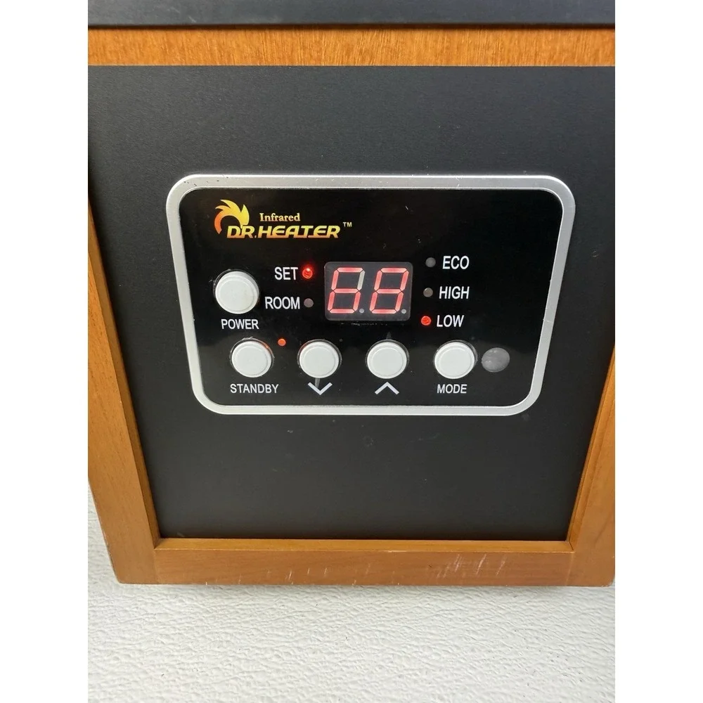 Portable Space Heater 1500-Watt Infrared Floor Mount with Dual Heating System
